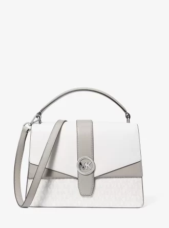 Torba Greenwich Medium Color-Block z logo Signature Torba Greenwich Medium Color-Block z logo Signature