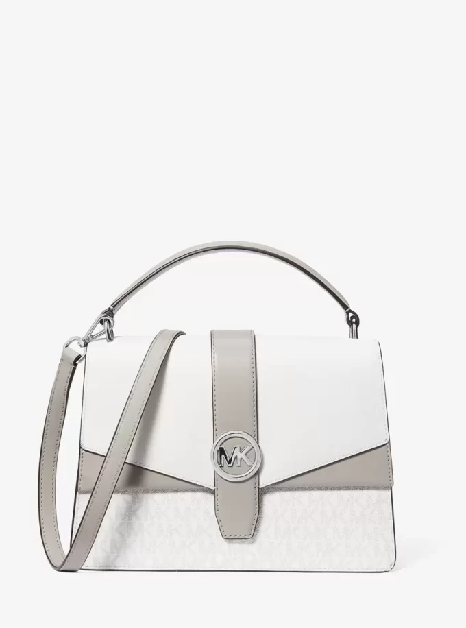 Torba Greenwich Medium Color-Block z logo Signature