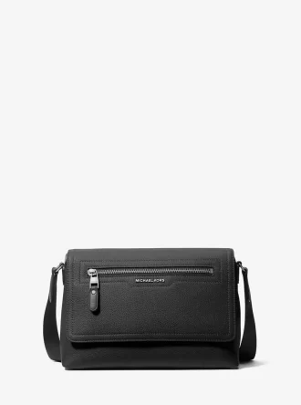 Torba kurierska Hudson Small Pebbled Leather