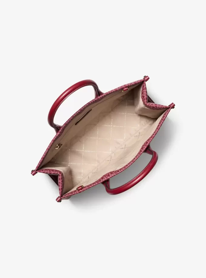 Torba Mirella Medium Metallic Signature Logo