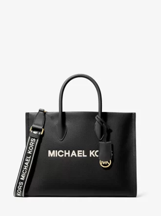 Torba Mirella Medium Pebbled Leather Tote Bag