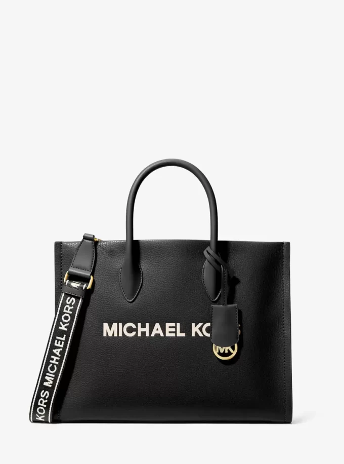 Torba Mirella Medium Pebbled Leather Tote Bag Torba Mirella Medium Pebbled Leather Tote Bag