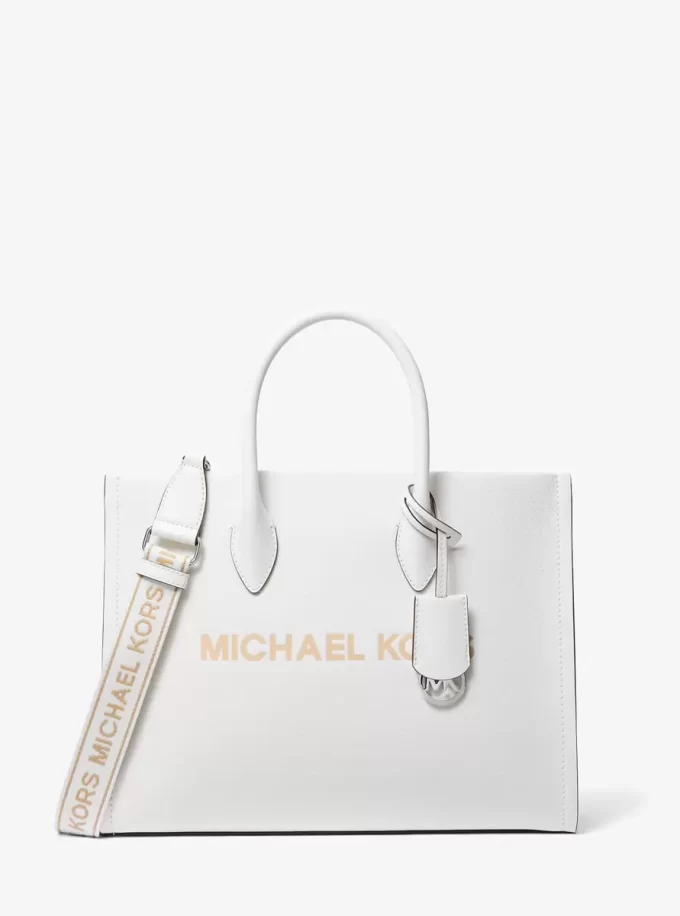 Torba Mirella Medium Pebbled Leather Tote Bag