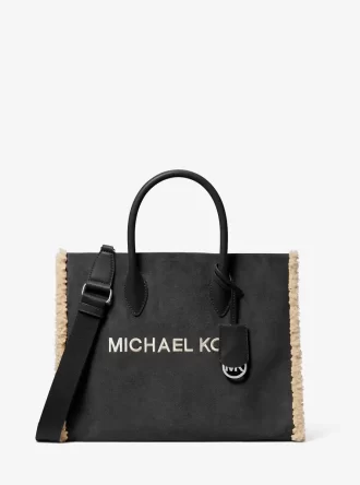 Torba Mirella Medium Suede i ze sztucznego futerka