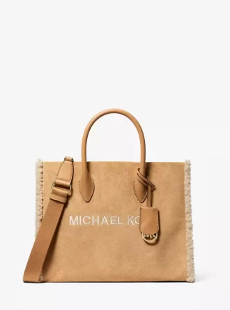 Torba Mirella Medium Suede i ze sztucznego futerka