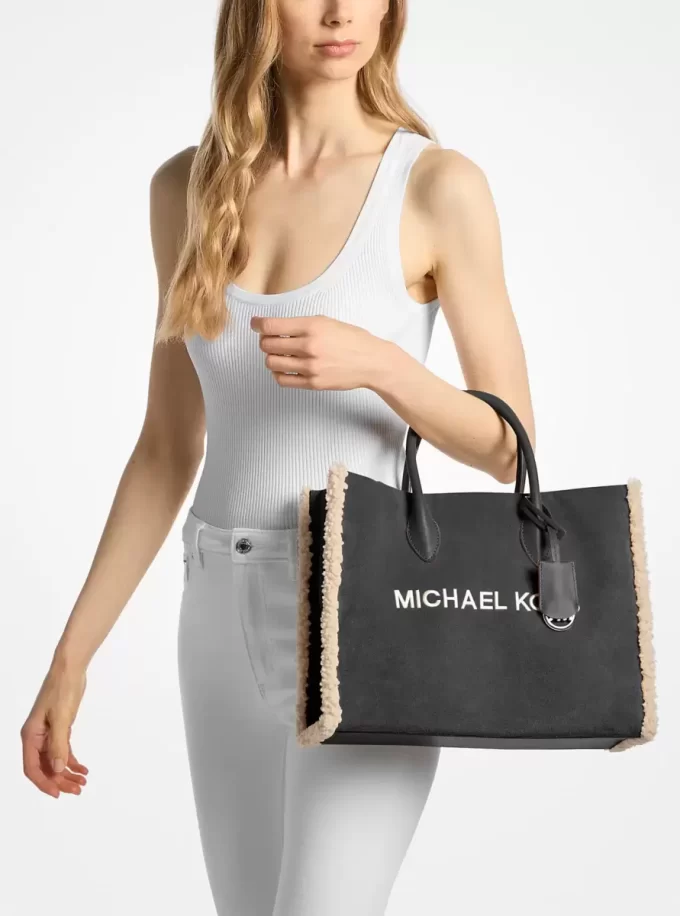 Torba Mirella Medium Suede i ze sztucznego futerka Torba Mirella Medium Suede i ze sztucznego futerka