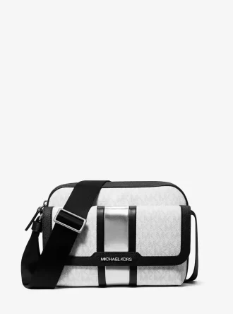 Torba na ramię Cooper Medium Signature Logo Stripe Camera