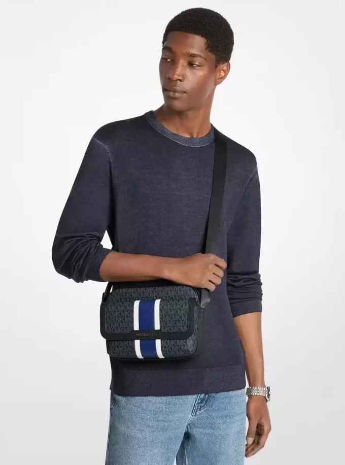 Torba na ramię Cooper Medium Signature Logo Stripe Camera Torba na ramię Cooper Medium Signature Logo Stripe Camera