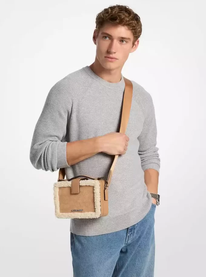 Torba na ramię Cooper Suede i Sherpa Torba na ramię Cooper Suede i Sherpa