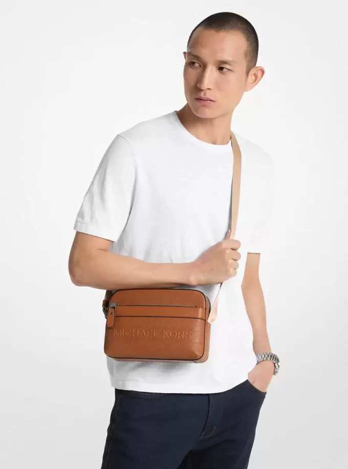 Torba na ramię Hudson Pebbled Leather Utility