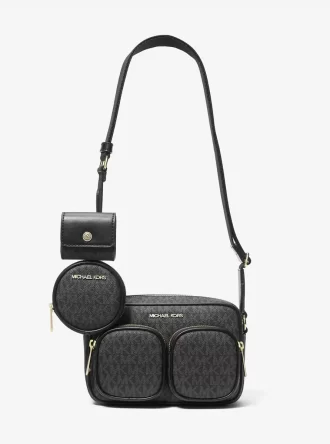 Torba na ramię Jet Set Medium Signature Logo z etui na Apple Airpods Pro®