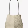 Torba na ramię Pratt Medium Two-Tone Metallic Signature Logo Torba na ramię Pratt Medium Two-Tone Metallic Signature Logo