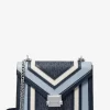 Torba na ramię Whitney Medium Color-Block z sygnowanym logo