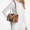 Torba na ramię Whitney Medium Color-Block z sygnowanym logo
