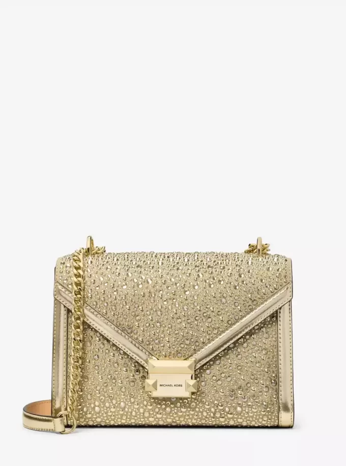 Torba na ramię Whitney Medium Embellished Metallic Torba na ramię Whitney Medium Embellished Metallic