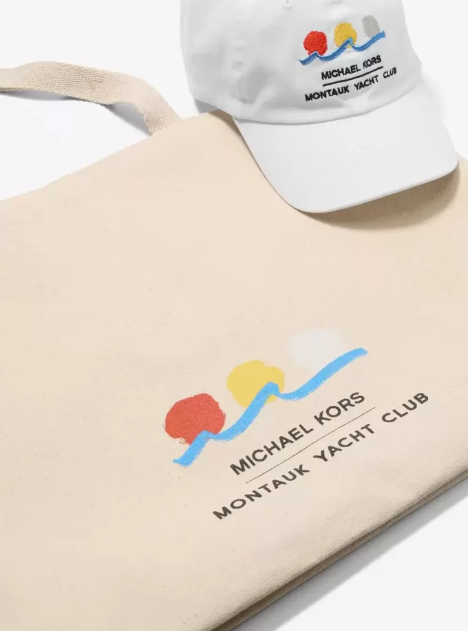 Torba płócienna z bawełny Michael Kors x Montauk Yacht Club Torba płócienna z bawełny Michael Kors x Montauk Yacht Club