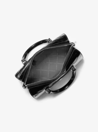Torba podróżna Jet Set Medium z wytłoczonym logo i lakierowanym logo