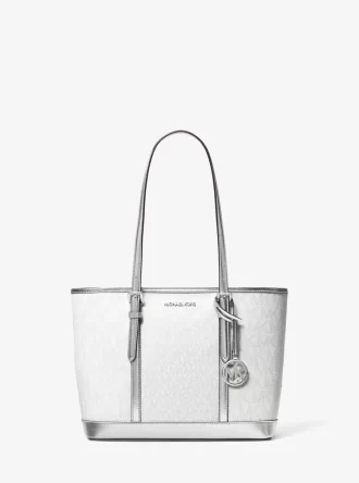 Torba podróżna Jet Set Travel Small Metallic Logo z zamkiem błyskawicznym od góry