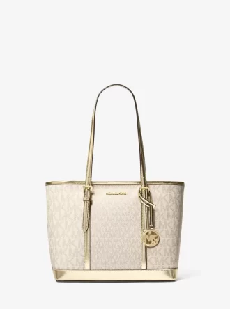 Torba podróżna Jet Set Travel Small Metallic Logo z zamkiem błyskawicznym od góry