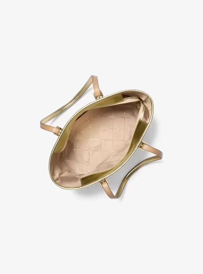 Torba podróżna Jet Set Travel Small Metallic Logo z zamkiem błyskawicznym od góry Torba podróżna Jet Set Travel Small Metallic Logo z zamkiem błyskawicznym od góry