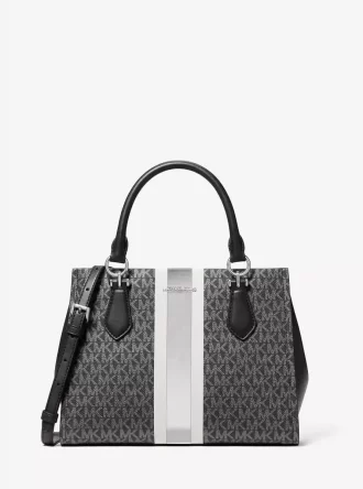 Torba podróżna Marilyn Medium Signature Logo Stripe