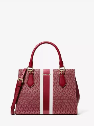 Torba podróżna Marilyn Medium Signature Logo Stripe