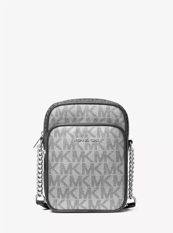 Torba typu crossbody Jet Set Medium Metallic Signature Logo