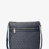 Torba typu crossbody Jet Set z dużym, tkanym nadrukiem z logo Torba typu crossbody Jet Set z dużym, tkanym nadrukiem z logo