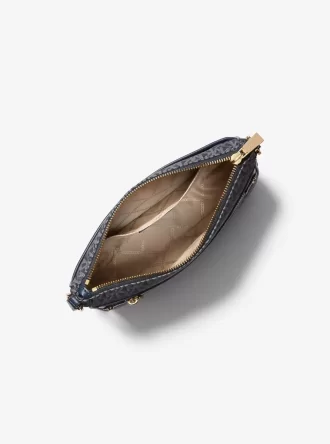 Torba typu crossbody Jet Set z dużym, tkanym nadrukiem z logo