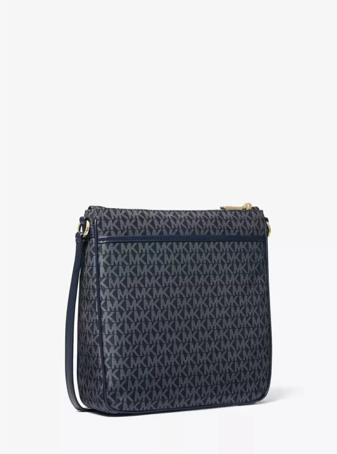 Torba typu crossbody Jet Set z dużym, tkanym nadrukiem z logo Torba typu crossbody Jet Set z dużym, tkanym nadrukiem z logo