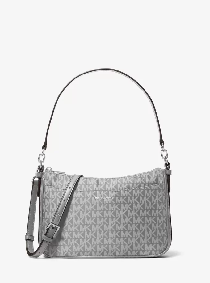 Torba typu pochette z nadrukiem logo Jet Set Medium z nadrukiem logo Torba typu pochette z nadrukiem logo Jet Set Medium z nadrukiem logo