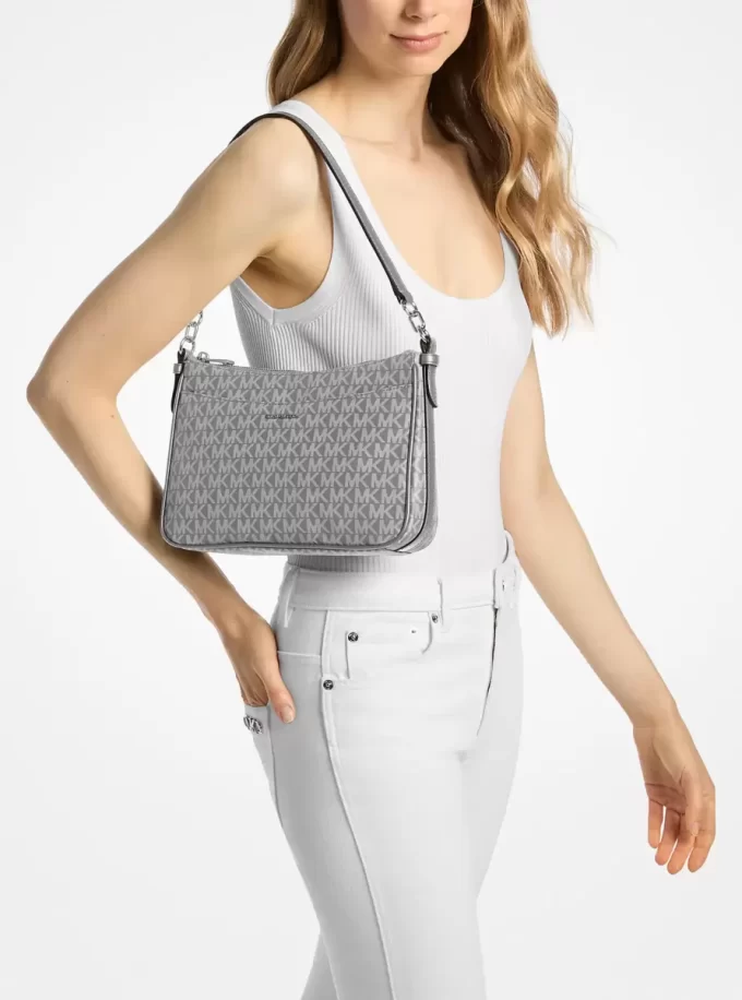 Torba typu pochette z nadrukiem logo Jet Set Medium z nadrukiem logo Torba typu pochette z nadrukiem logo Jet Set Medium z nadrukiem logo