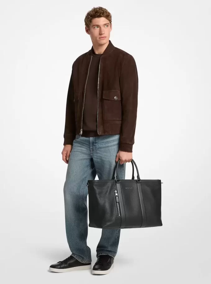 Torba typu tote Hudson Pebbled Leather Torba typu tote Hudson Pebbled Leather