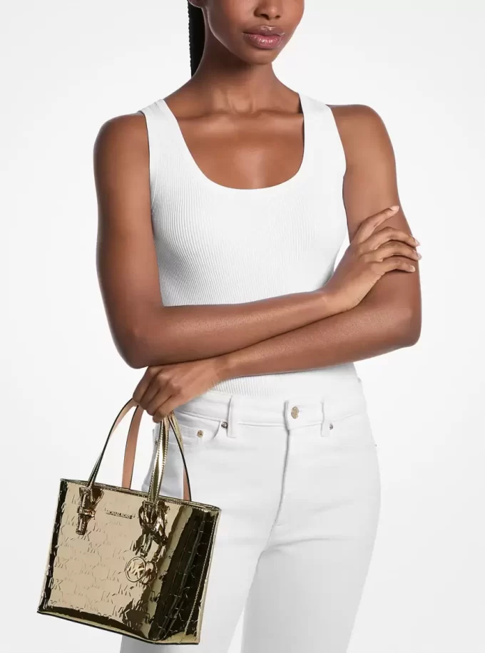 Torba typu tote Jet Set Extra-Small z metalicznym wytłoczonym logo Torba typu tote Jet Set Extra-Small z metalicznym wytłoczonym logo