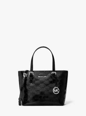 Torba typu tote Jet Set Extra-Small z wytłoczonym logo patentowym