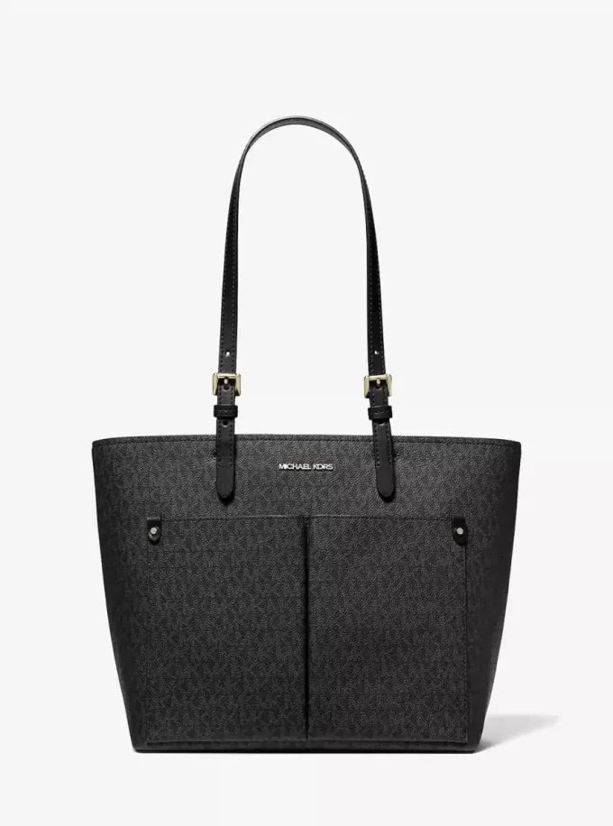 Torba typu tote Jet Set Medium z kieszonką na logo Torba typu tote Jet Set Medium z kieszonką na logo