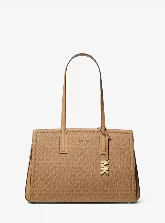 Torba typu tote Laila Medium Signature Logo Torba typu tote Laila Medium Signature Logo