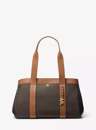 Torba typu tote Romee z dużym logo i skóry