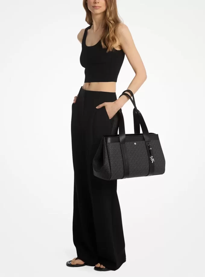 Torba typu tote Romee z dużym logo i skóry Torba typu tote Romee z dużym logo i skóry