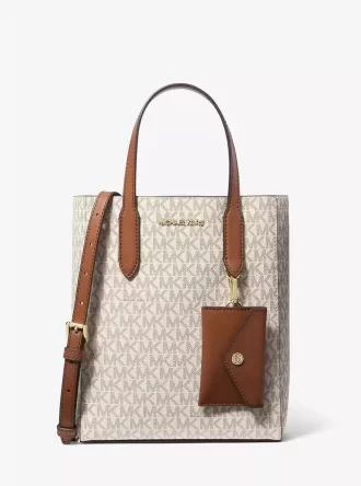 Torba typu tote Vincent Small Signature Logo z etui na karty