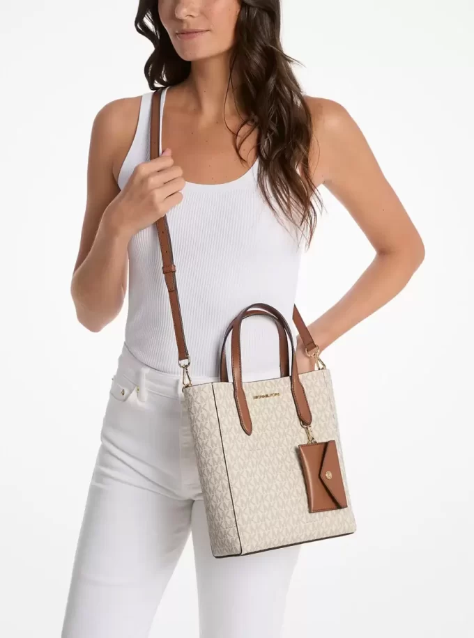 Torba typu tote Vincent Small Signature Logo z etui na karty Torba typu tote Vincent Small Signature Logo z etui na karty