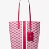 Torba typu tote Vincent z dużym logo i żakardem oraz etui na karty Torba typu tote Vincent z dużym logo i żakardem oraz etui na karty
