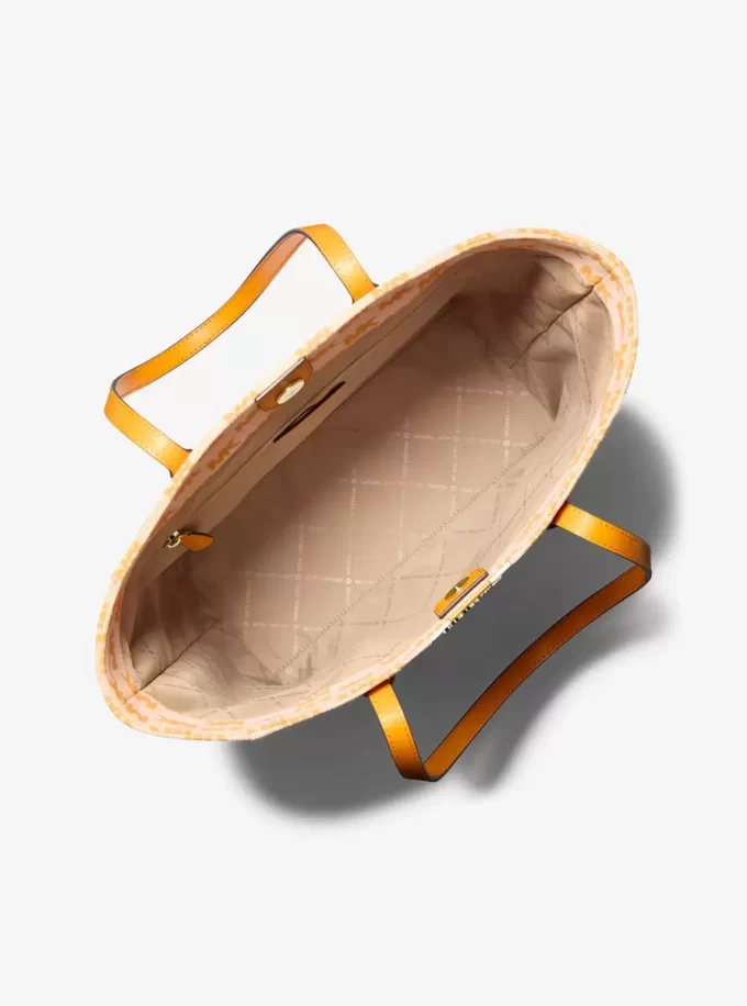 Torba typu tote Vincent z dużym logo i żakardem oraz etui na karty Torba typu tote Vincent z dużym logo i żakardem oraz etui na karty