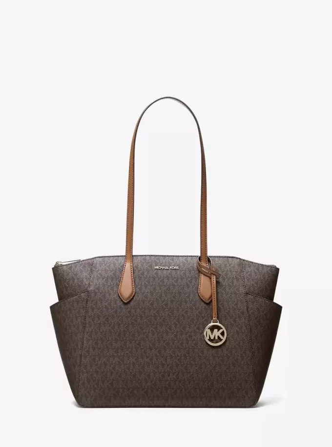 Torba typu tote z logo Marilyn Medium Torba typu tote z logo Marilyn Medium