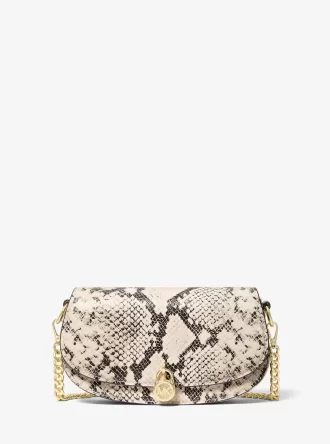 Torebka Mila Small Crossbody z wytłoczonym wężem