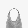 Torebka na ramię Nolita Small Hobo z metalicznej siateczki z kryształkami w limitowanej edycji Torebka na ramię Nolita Small Hobo z metalicznej siateczki z kryształkami w limitowanej edycji