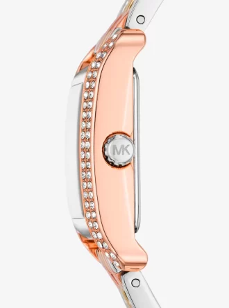 Trójkolorowy zegarek Mini Monroe Pavé
