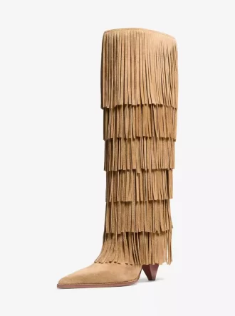 Wysokie buty zamszowe z frędzlami Jayla Wysokie buty zamszowe z frędzlami Jayla