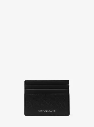 Wysokie etui na karty Cooper Pebbled Leather