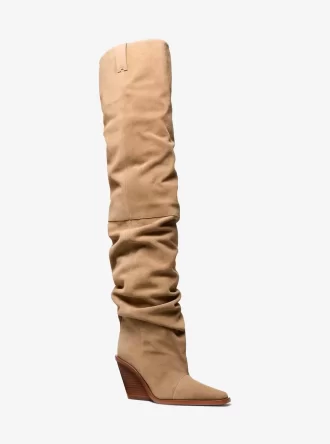 zamszowe buty za kolano noemie 1 330x444 - Zamszowe buty za kolano Noemie